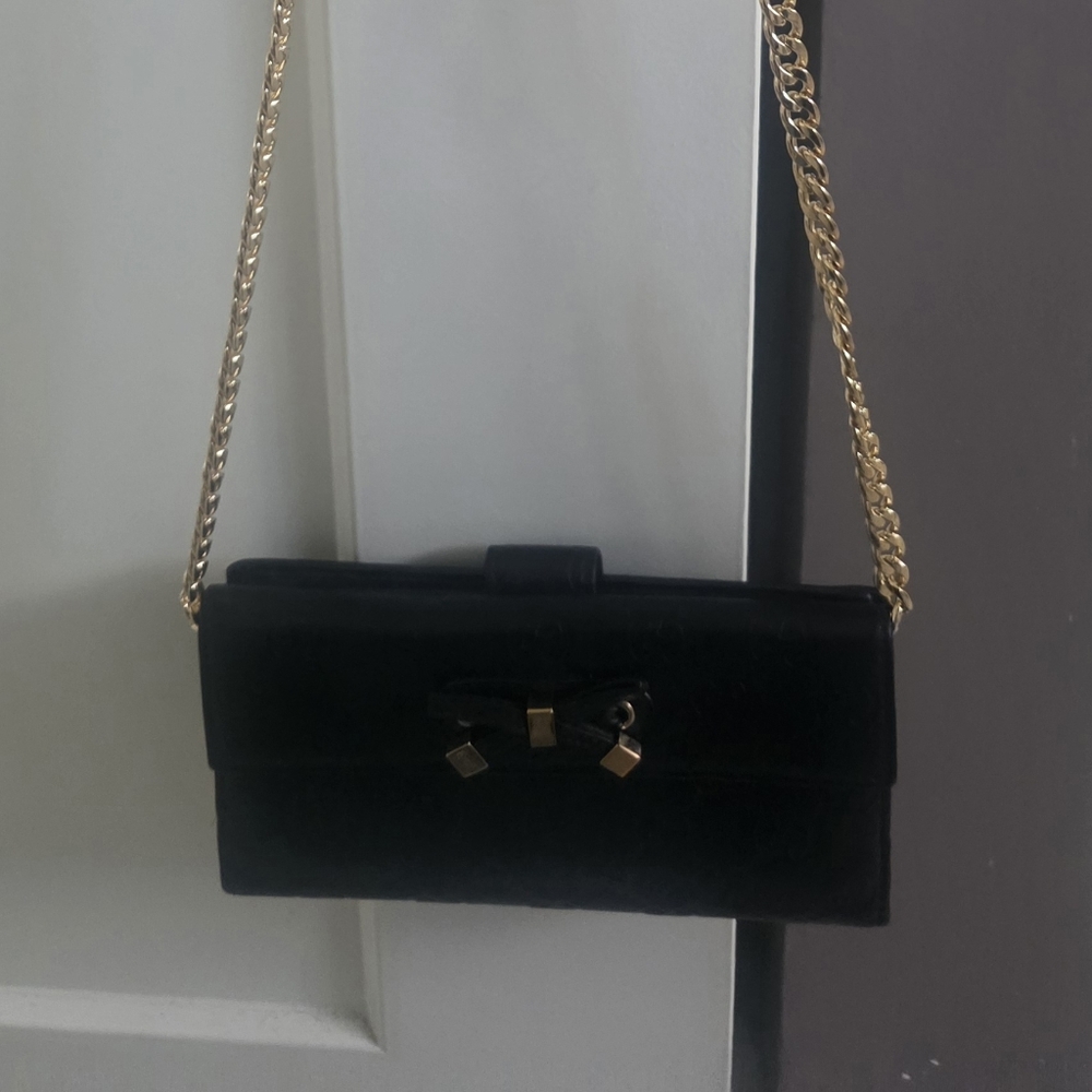 GUCCI Black Guccissima Leather Continental Wallet/Crossbody..EUC. - Picture 9 of 9